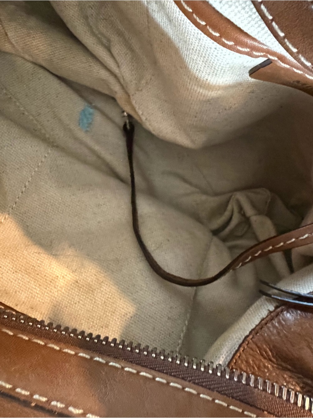 Michael Kors Brown Leather Satchel with Silver Hardware - Picture 8 of 9